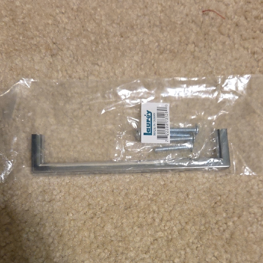Laurey Silver Drawer Handle with Screws